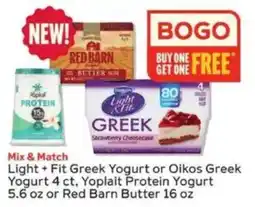 Winn Dixie Light + Fit Greek Yogurt or Oikos Greek Yogurt or Yoplait Protein Yogurt or Red Barn Butter offer