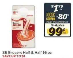 Winn Dixie Se Grocers Half & Half offer