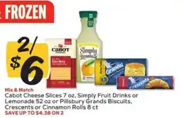 Winn Dixie Cabot Cheese Slices, Simply Fruit Drinks offer