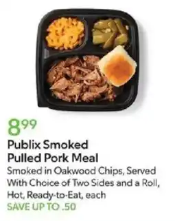 Publix Publix Smoked Pulled Pork Meal offer