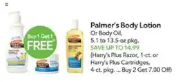Publix Palmer's Body Lotion or Body Oil offer