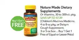 Publix Nature Made Magnesium Complex offer