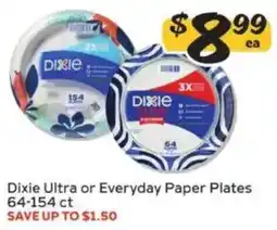 Winn Dixie Dixie Ultra or Everyday Paper Plates offer