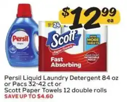 Winn Dixie Persil Liquid Laundry Detergent or Scott Paper Towels offer