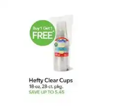 Publix Hefty clear cups offer