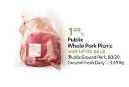 Publix Publix whole pork picnic offer