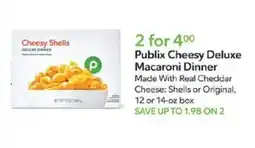 Publix Publix Cheesy Deluxe Macaroni Dinner offer