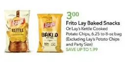 Publix Frito Lay Baked Snacks offer