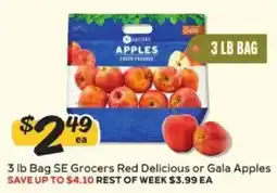 Winn Dixie Se Grocers Red Delicious or Gala Apples offer