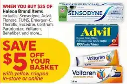 H-E-B Haleon Brand Items offer