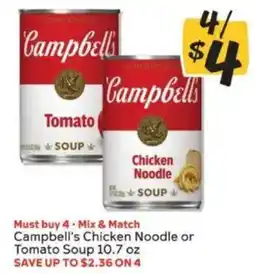 Winn Dixie Campbell's Chicken Noodle or Tomato Soup offer