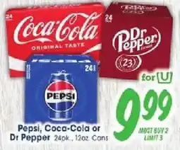 Jewel-Osco Pepsi, Coca-Cola or Dr Pepper offer