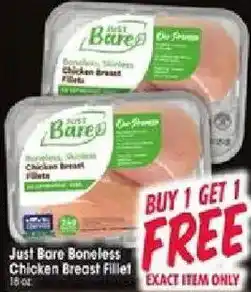Jewel-Osco Just Bare Boneless Chicken Breast Fillet offer