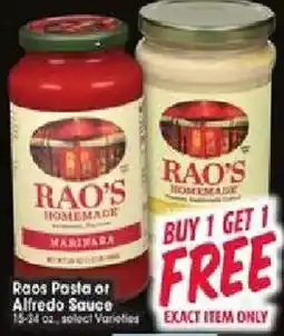 Jewel-Osco Rao's Pasta or Alfredo Sauce offer