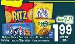Jewel-Osco Nabisco Snack Crackers or Ritz or Chips Ahoy! or Belvita offer