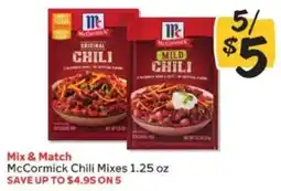 Winn Dixie McCormick Chili Mixes offer