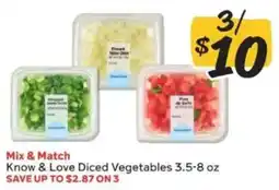 Winn Dixie Know & Love Diced Vegetables offer
