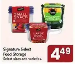 Jewel-Osco Signature Select Food Storage offer