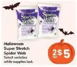 Jewel-Osco Halloween Super Stretch Spider Web offer