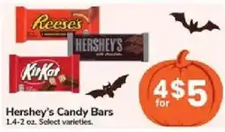 Jewel-Osco Hershey's Candy Bars offer