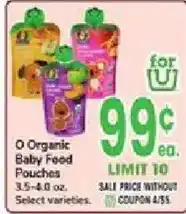 Jewel-Osco O Organic Baby Feed Pouches offer