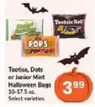Jewel-Osco Tootise, Dots or Junior Mint Halloween Bags offer