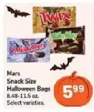 Jewel-Osco Mars Snack Size Halloween Bags offer