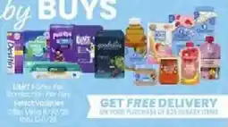 Jewel-Osco Get Free Delivery on Your Purchase of $25 in Baby Items offer