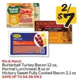 Winn Dixie Butterball Turkey Bacon, Hormel Lunchmeat or Hickory Sweet Fully Cooked Bacon offer