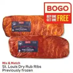 Winn Dixie Swift St. Louis Dry Rub Ribs offer