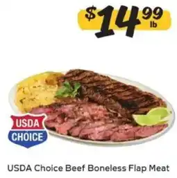Winn Dixie Usda Choice Beef Boneless Flap Meat offer
