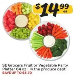 Winn Dixie SE Grocers Fruit or Vegetable Party Platter offer