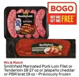 Winn Dixie Smithfield marinated pork loin filet or tenderloin offer