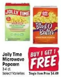 Jewel-Osco Jolly Time Microwave Popcorn offer