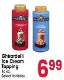 Jewel-Osco Ghirardelli ice cream topping offer