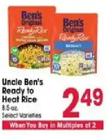 Jewel-Osco Uncle Ben's Ready to Heat Rice offer