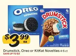 Winn Dixie Drumstick, Oreo or KitKat Novelties offer