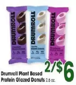 Jewel-Osco Drumroll Plant Based Protein Glazed Donuts offer