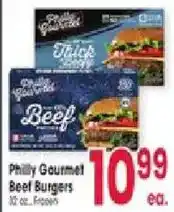 Jewel-Osco Philly Gourmet Beef Burgers offer