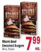 Jewel-Osco Miami Beef Smashed Burgers offer