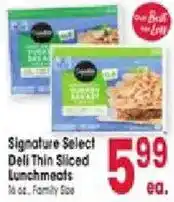 Jewel-Osco Signature Select Deli Thin Sliced Lunchmeats offer