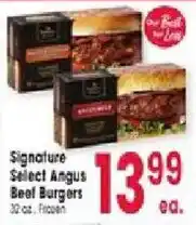 Jewel-Osco Signature Select Angus Beef Burgers offer