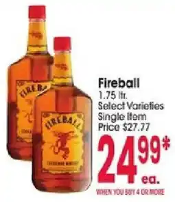 Jewel-Osco Fireball cinnamon whiskey offer