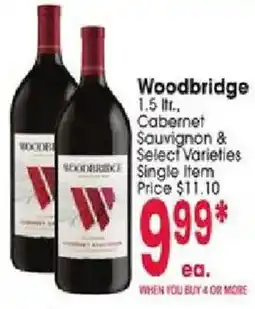 Jewel-Osco Woodbridge cabernet sauvignon & select varieties offer