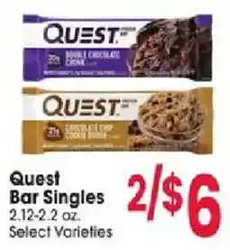 Jewel-Osco Quest Bar Singles offer