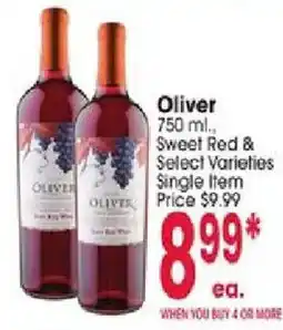 Jewel-Osco Oliver sweet red & select varieties offer