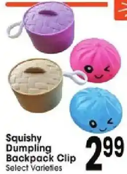 Jewel-Osco Squishy Dumpling Backpack Clip offer