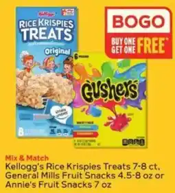 Winn Dixie Kellogg's Rice Krispies Treats offer