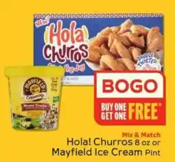 Winn Dixie Hola! Churros or Mayfield Ice Cream Pint offer