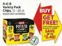 H-E-B H-E-B potato chip variety pack offer